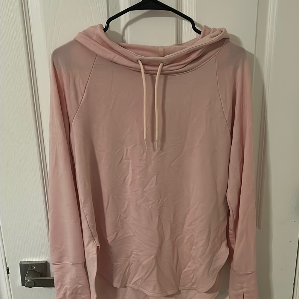 Athletic Works Pink Long Sleeve Relaxed Hoodie